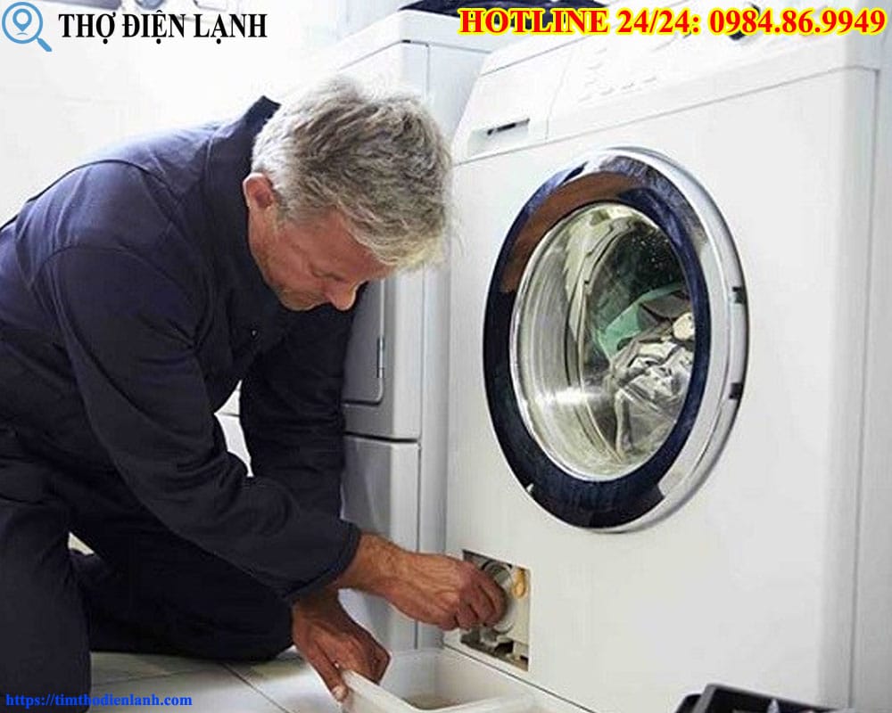 Tắt máy giặt LG mà nước vẫn chảy