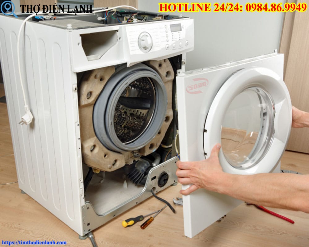 Nhện lồng máy giặt AEG hư hỏng