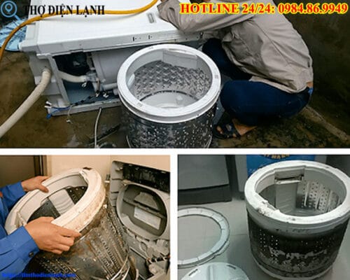 Nhện lồng máy giặt Panasonic hư hỏng