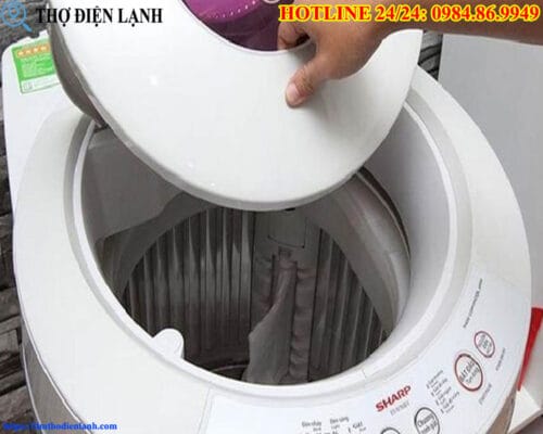 Nhện lồng máy giặt Sharp hư hỏng