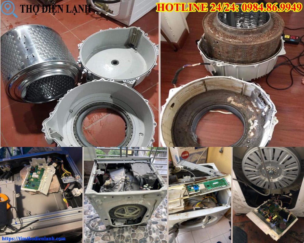 Nhện lồng giặt hư hỏng