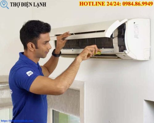 Sửa điều hòa Sumikura đóng tuyết