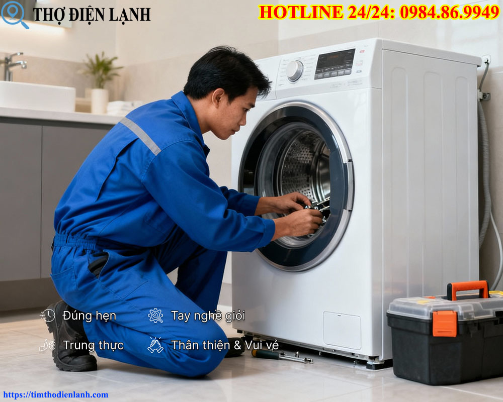 Sửa máy giặt Ariston bị chảy nước