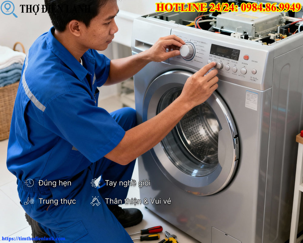 Sửa máy giặt Fagor bị chảy nước