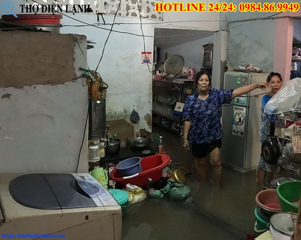 Sửa máy giặt Gree bị ngập nước
