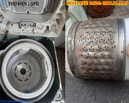 Sửa máy giặt Haier bị ngập nước