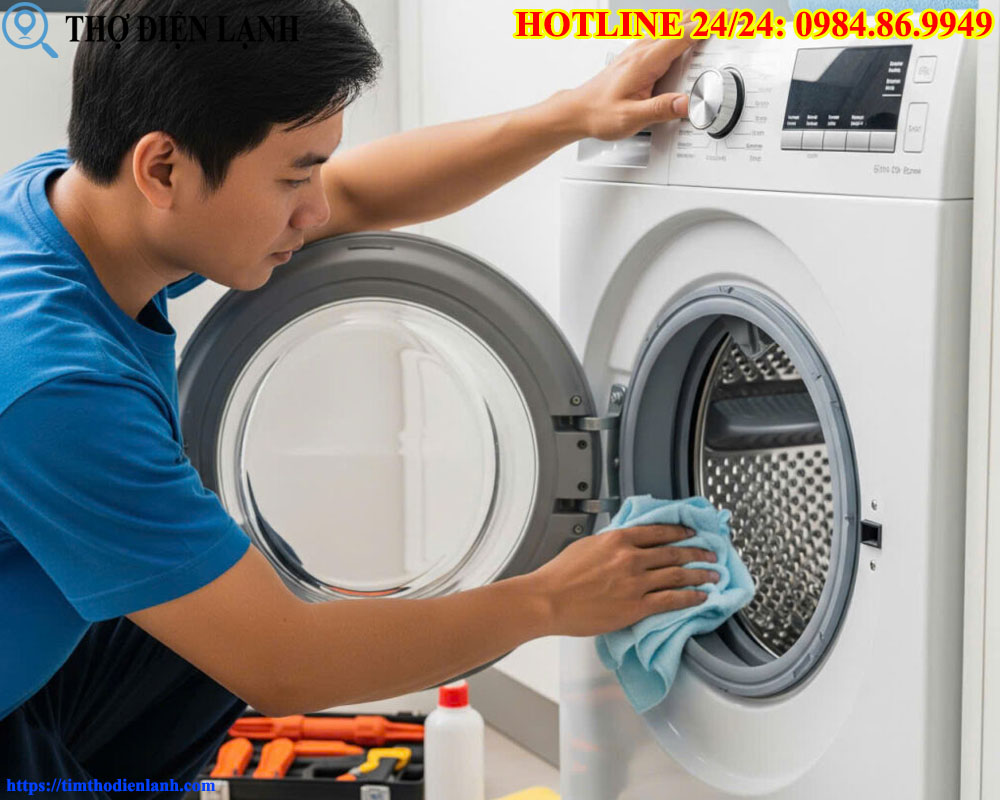 Sửa máy giặt Hitachi bị chảy nước