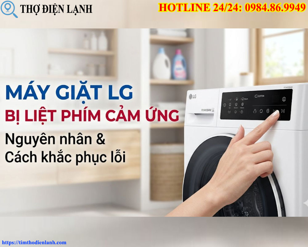 Sửa máy giặt LG bị liệt phím bấm
