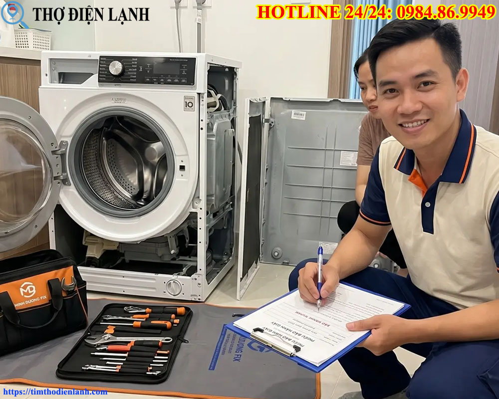 Sửa máy giặt Miele bị liệt phím bấm