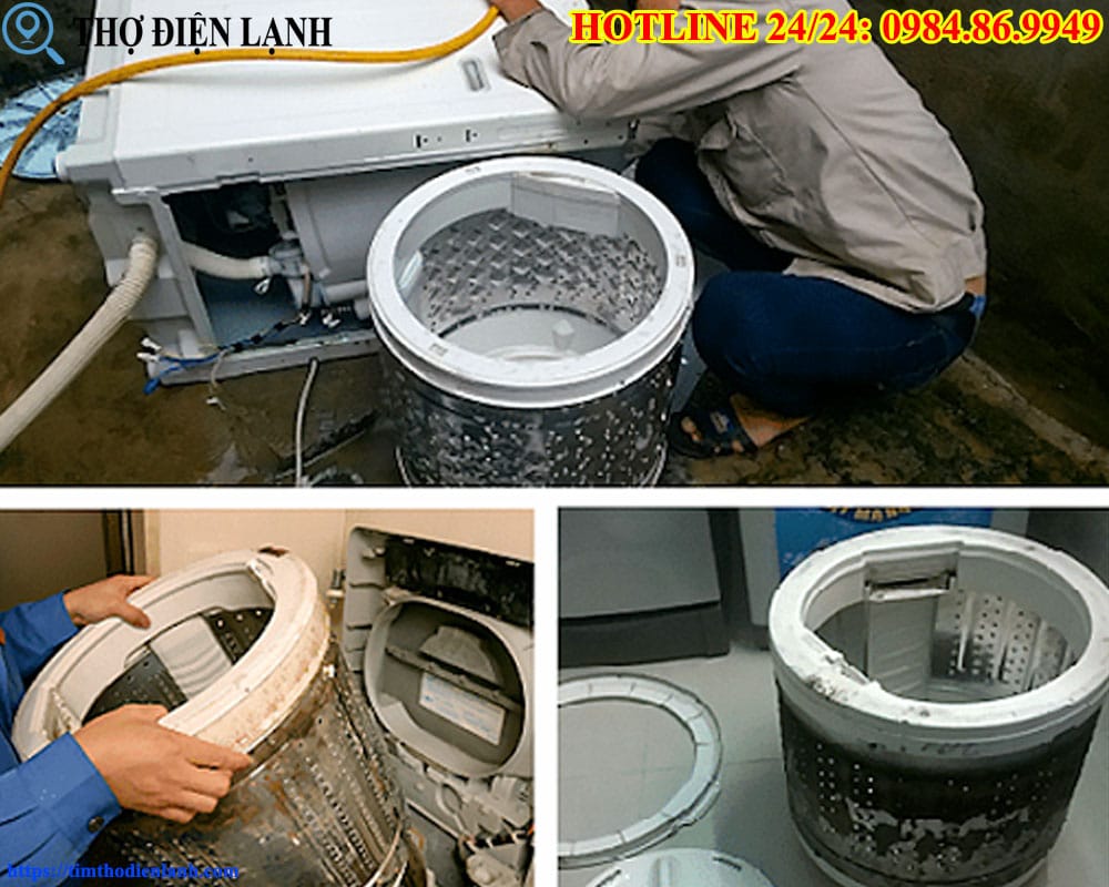 Sửa máy giặt Nagakawa bị ngập nước