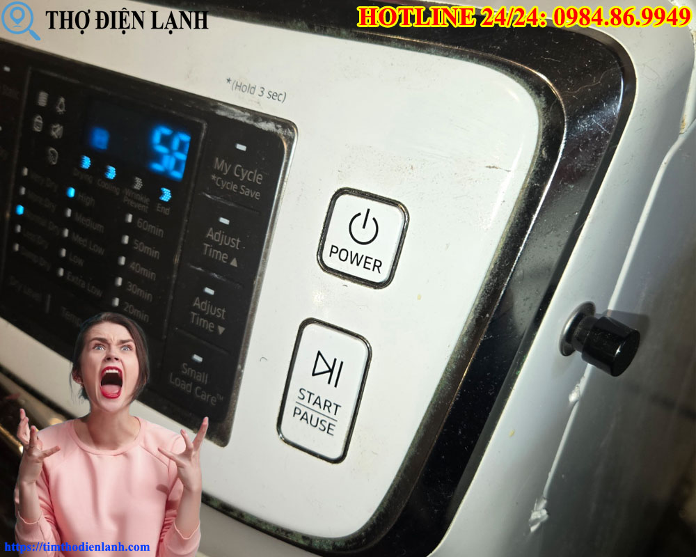 Sửa máy giặt Samsung bị liệt phím bấm