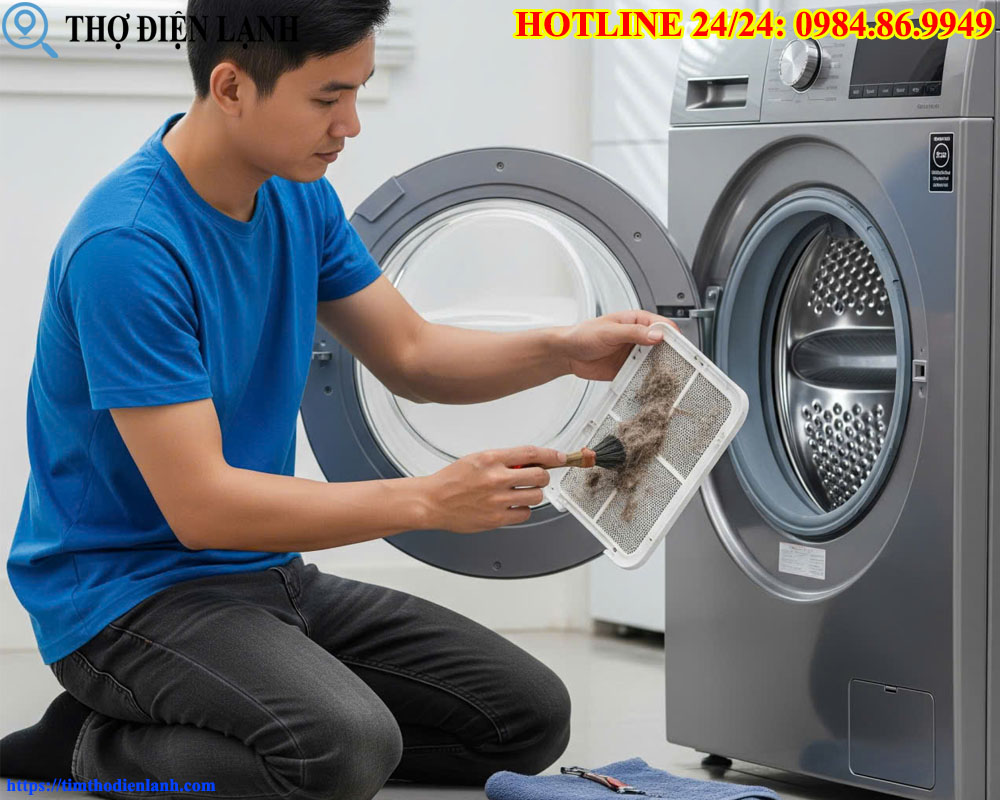 Sửa máy giặt Sharp bị chảy nước
