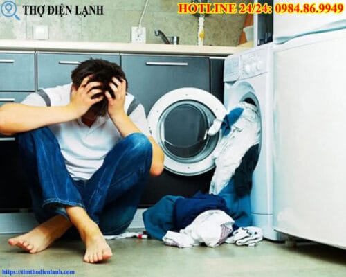 Sửa máy giặt Sharp bị chảy nước