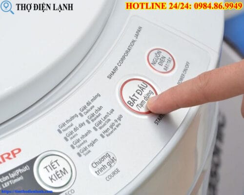 Sửa máy giặt Sharp bị liệt phím