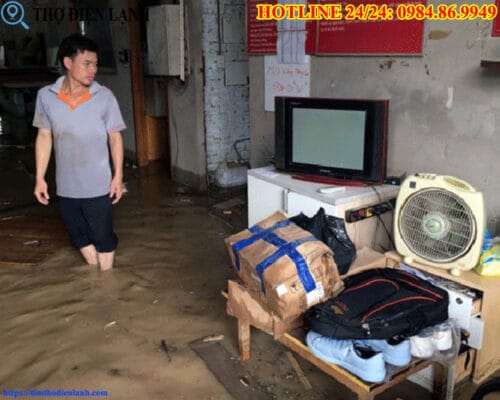 Sửa máy giặt Sharp bị ngập nước