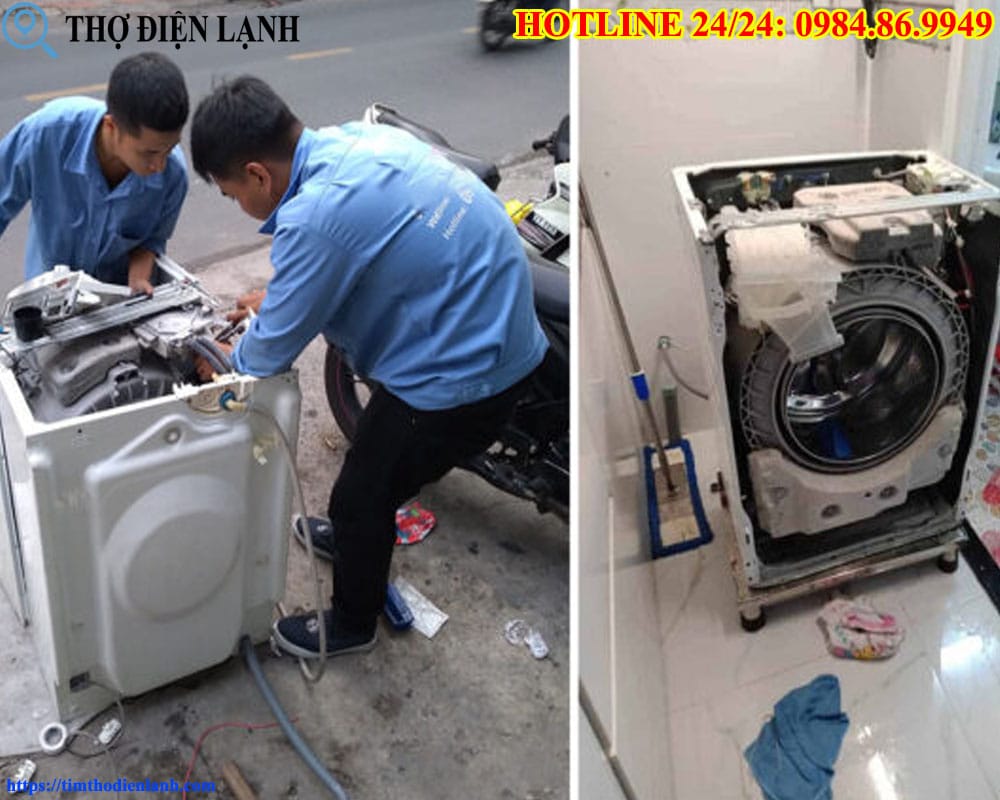 Sửa máy giặt Toshiba bị ngập nước