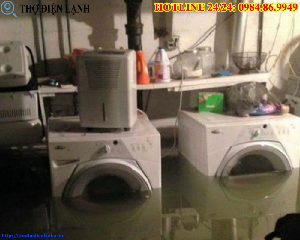 Sửa máy giặt bị ngập nước