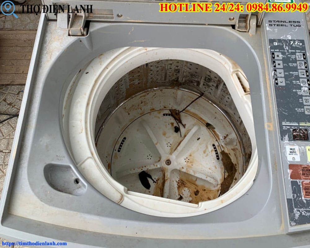 Sửa máy giặt bị ngập nước