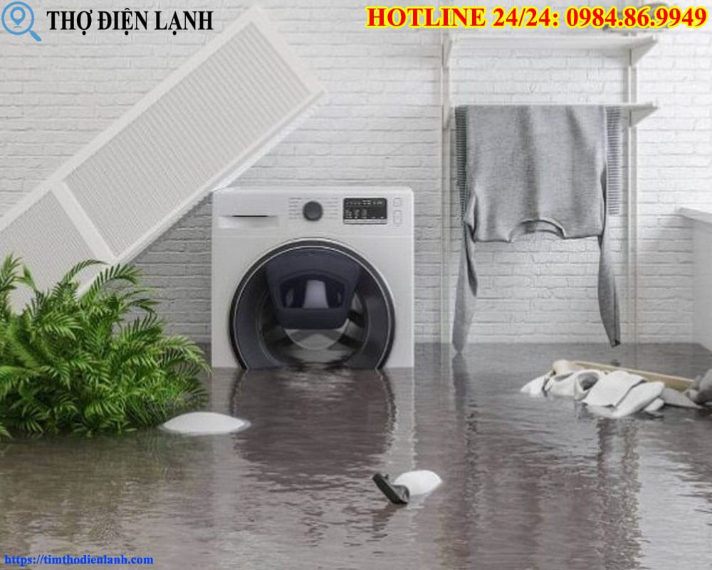 Sửa máy giặt bị ngập nước
