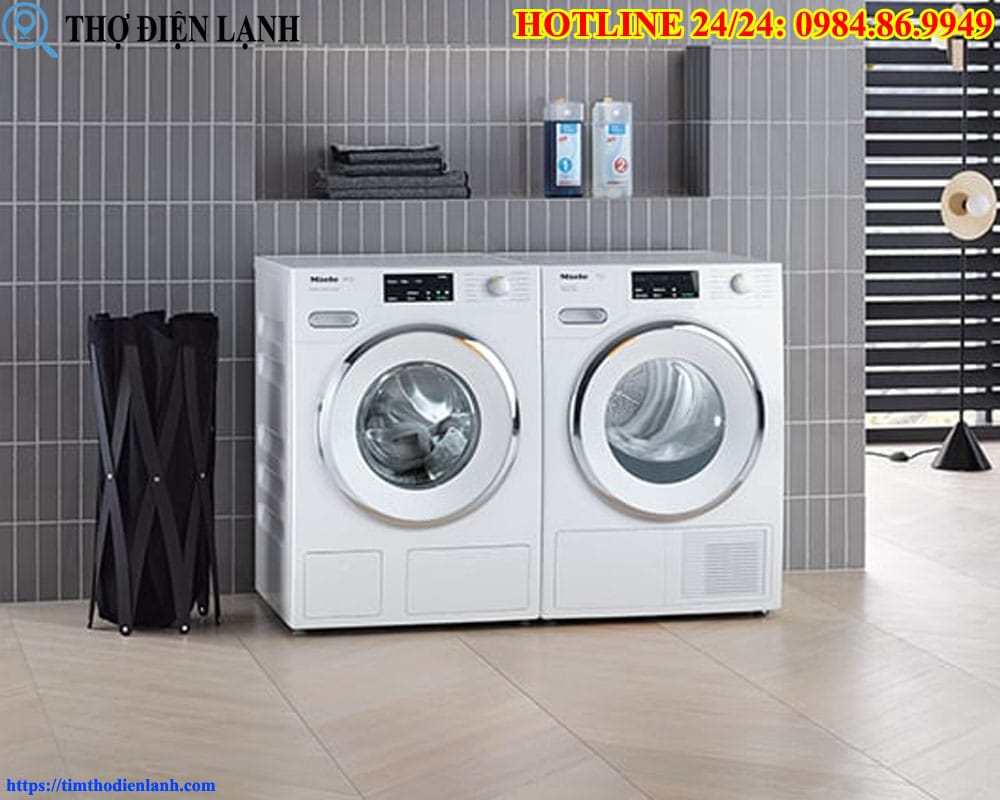 Tắt máy giặt Miele mà nước vẫn chảy