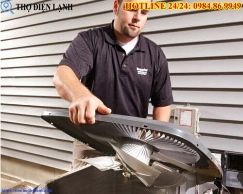 Thay Quạt dàn nóng Electrolux
