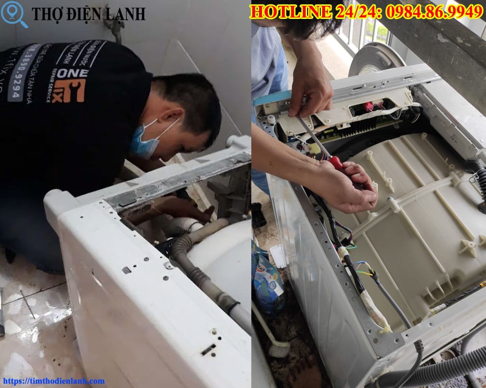 Thay lò xo máy giặt Aqua