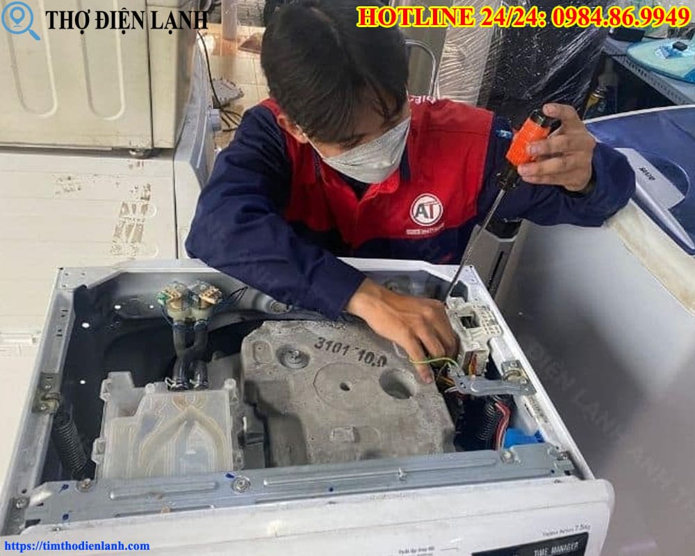 Thay van cấp nước máy giặt Haier