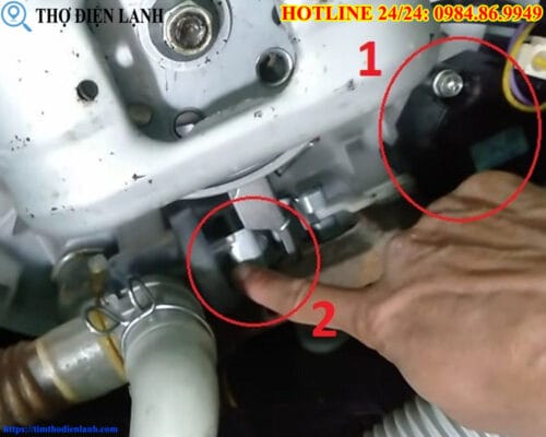 Thay van cấp nước máy giặt Hitachi