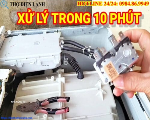 Thay van cấp nước máy giặt Miele