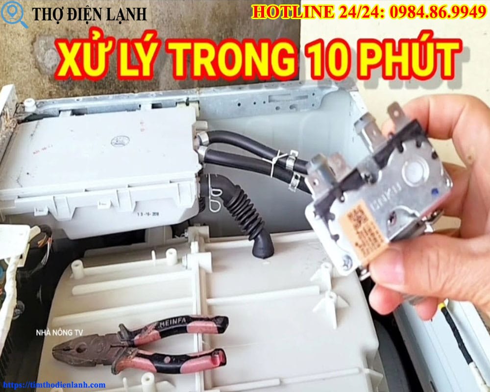 Thay van cấp nước máy giặt Miele