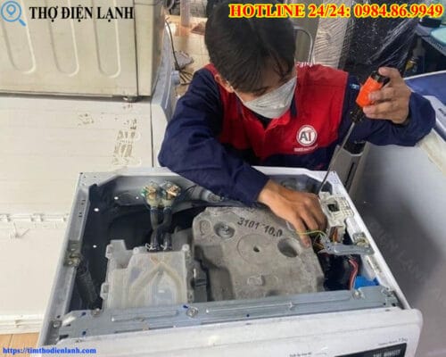 Thay van cấp nước máy giặt Panasonic
