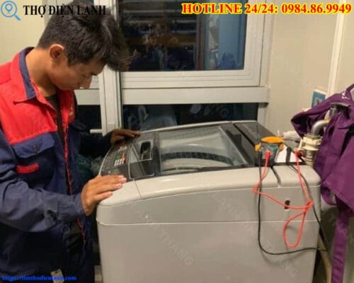 Thay van cấp nước máy giặt Sharp