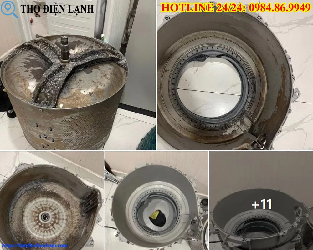 Vệ sinh máy giặt Aqua