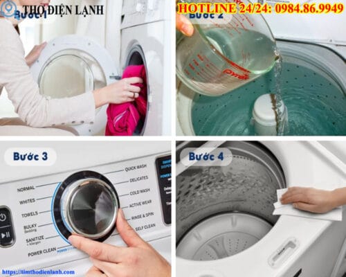 Vệ sinh máy giặt Haier