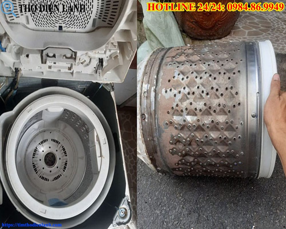 Vệ sinh máy giặt Panasonic