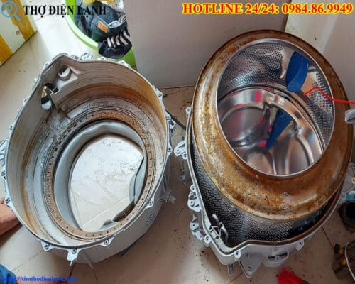Vệ sinh máy giặt Toshiba