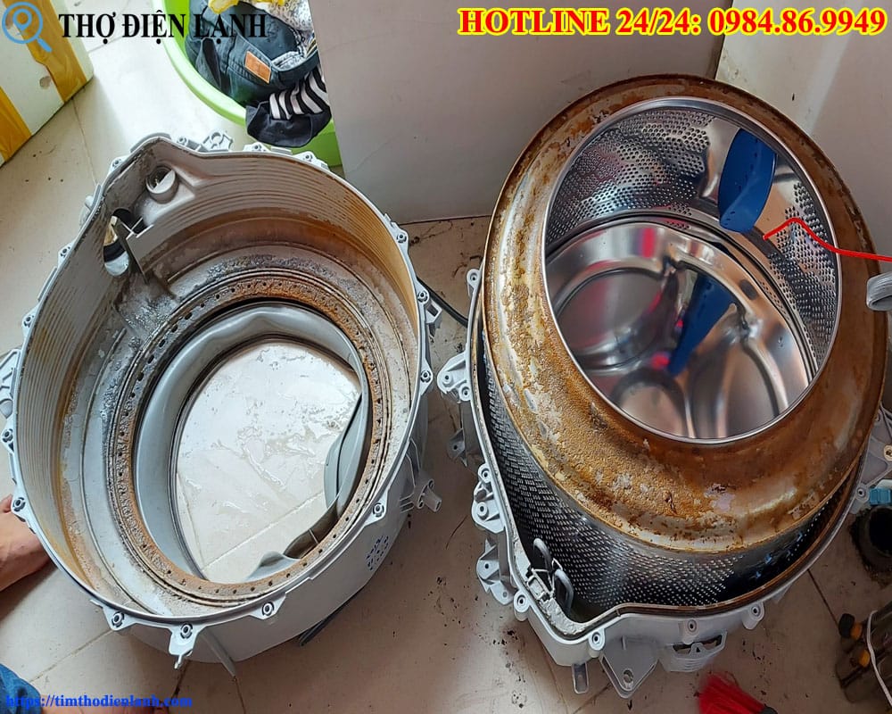Vệ sinh máy giặt Toshiba