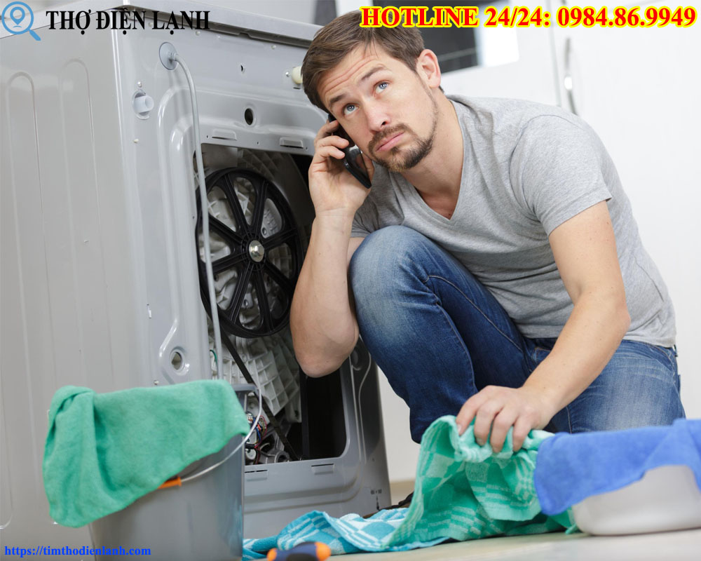máy giặt Midea báo lỗi liên tục