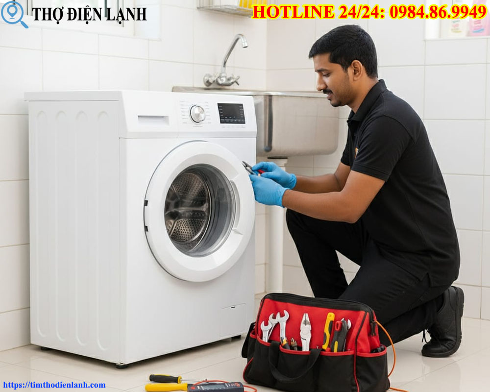 thay lò xo máy giặt Aqua đúng chuẩn tại nhà