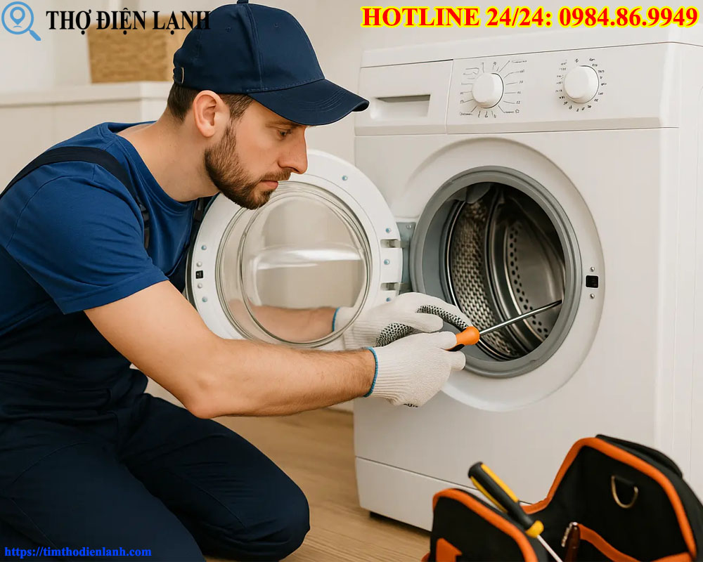thay lò xo máy giặt LG đúng chuẩn tại nhà