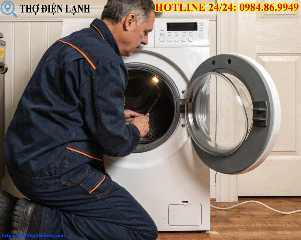 thay lò xo máy giặt Whirlpool