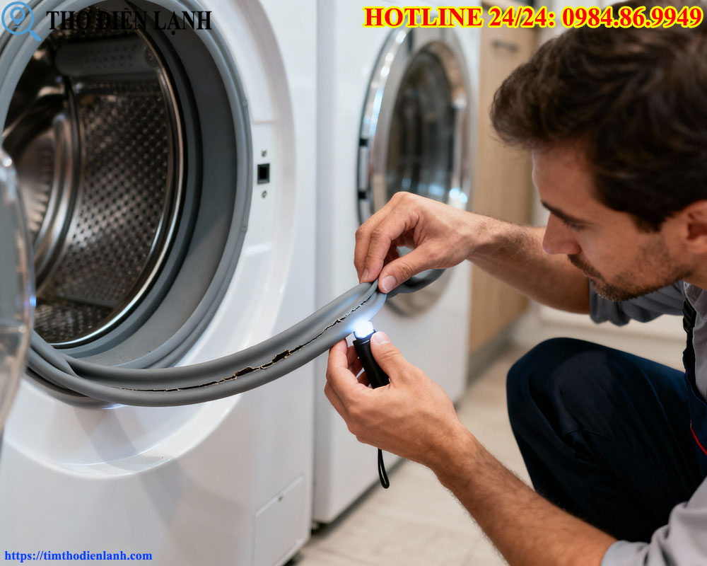 thay phớt cửa máy giặt Gree