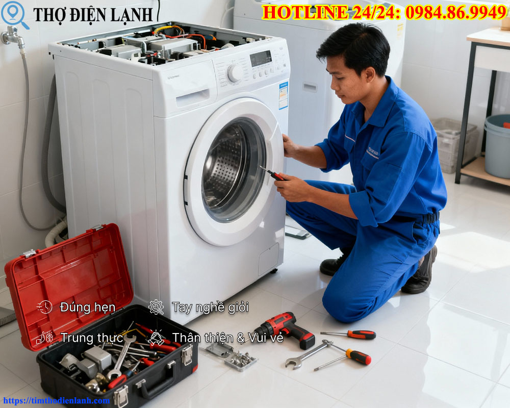 thay phớt cửa máy giặt Nagakawa