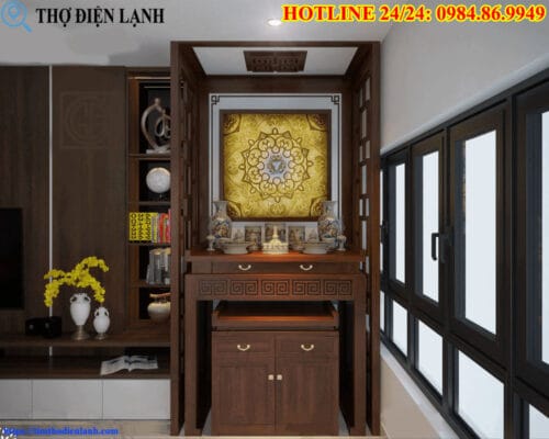 Bảng giá tủ thờ chung cư hiện đại đẹp uy tín