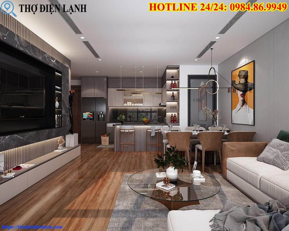 Bố trí bếp và phòng ngủ trên mặt bằng chung cư