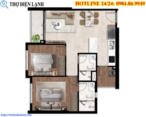 Các mẫu layout căn hộ đa năng phổ biến nhất năm 2026