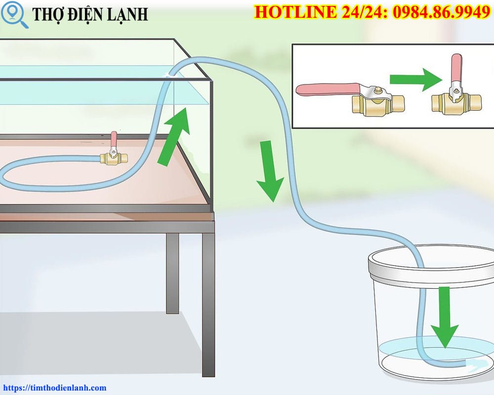 Cách hút nước từ bể cao xuống thấp bằng ống nhựa