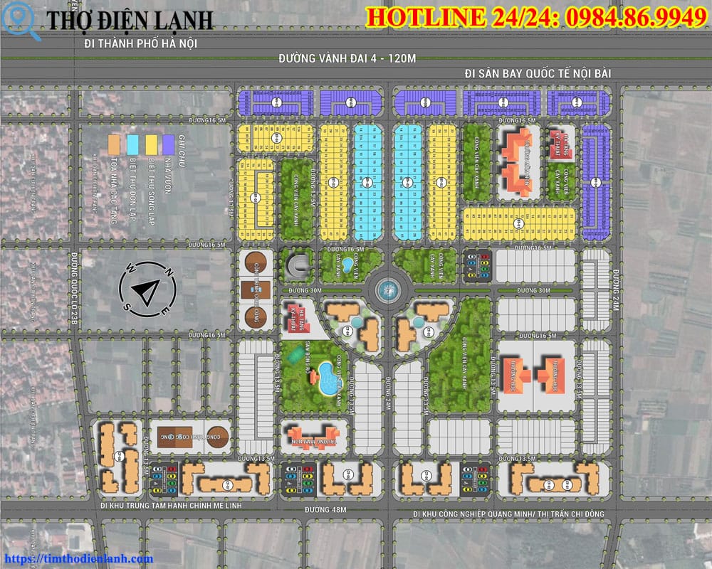 Chi tiết mặt bằng chung cư HUD Me Linh Central