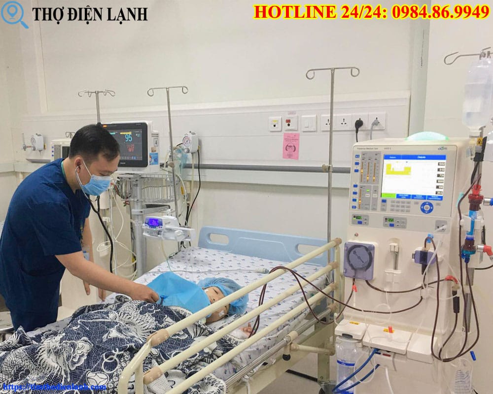 Hệ thống máy lọc máu hiện đại ở Bệnh viện Nông nghiệp