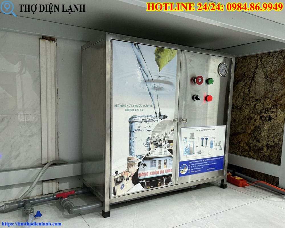 Hệ thống xử lý nước thải phòng khám nhỏ gọn hiệu quả